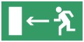 Эвакуационные знаки безопасности ГОСТ Р 12.4.026-2001: Направление к эвакуационному выходу налево
